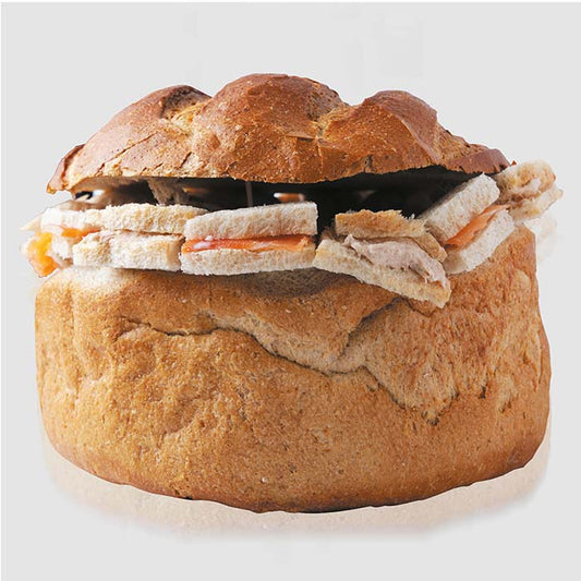 Pain surprise rond campagnard – 48 toasts