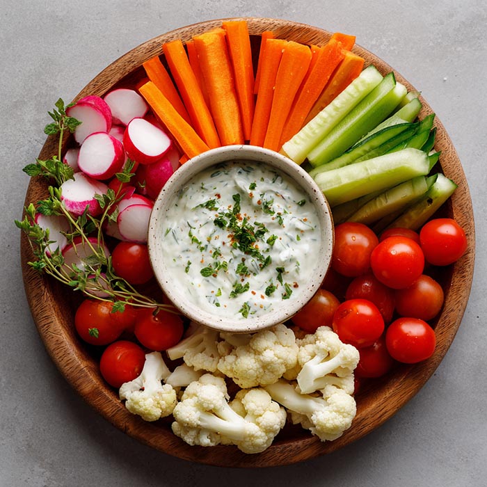 Légumes frais découpés - le plateau