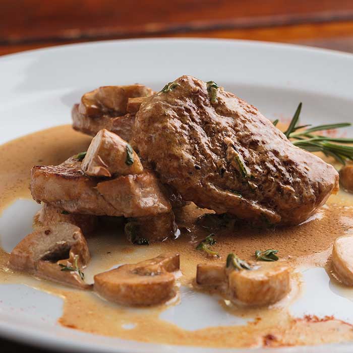 Rôti de veau à la crème - la part