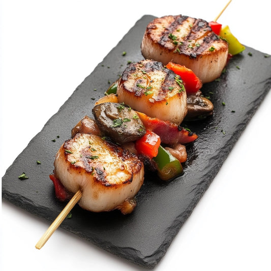 Brochette de St-Jacques - la pièce