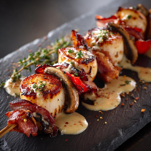 Brochette de St-Jacques - la pièce