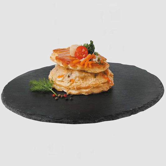 Feuilleté de St-Jacques aux petits légumes - la pièce